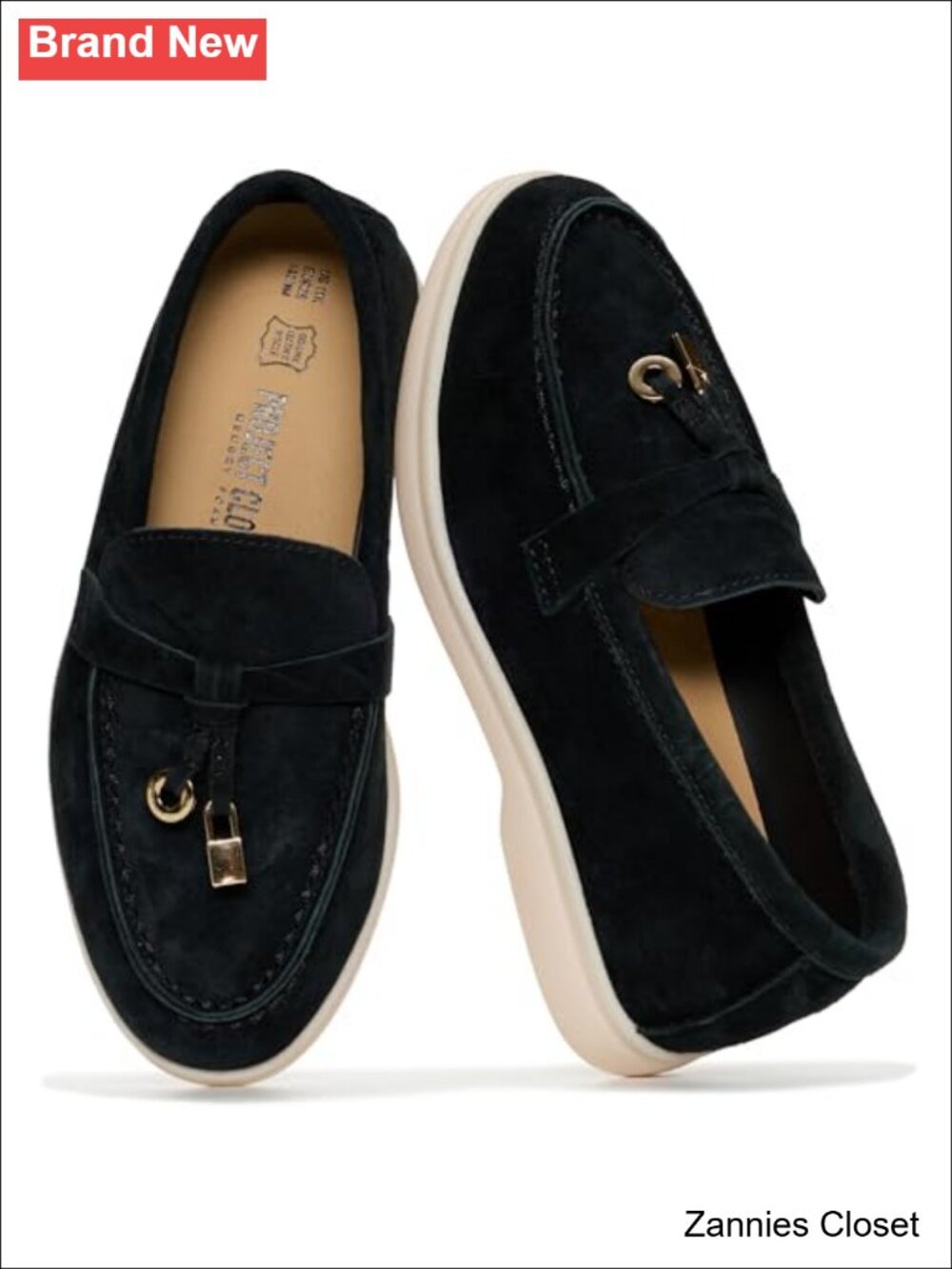 ✨ Project Cloud Girls 100% Genuine Leather Loafers Slip-On Dress Shoes